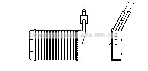 AVA QUALITY COOLING Теплообменник, отопление салона RT6101